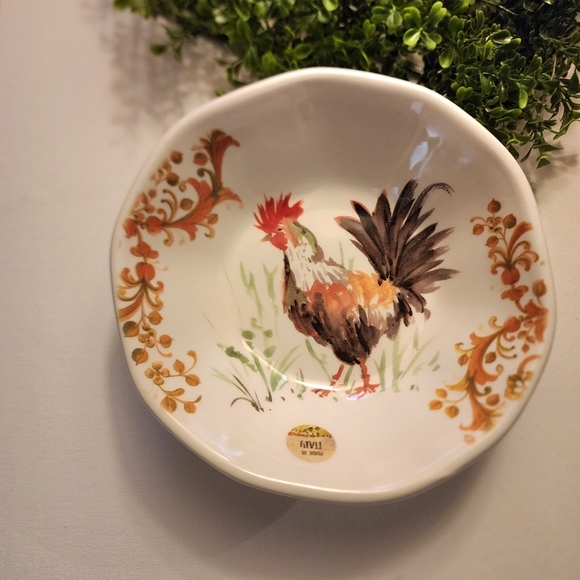 Made in ITALY Pasta Handmade Rooster EFFETTI Bowl - Picture 1 of 3